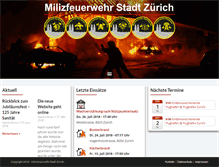 Tablet Screenshot of milizfeuerwehr.ch